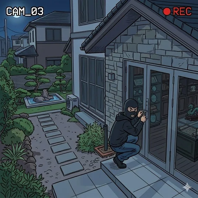 カラーナイトカメラのカラー夜間映像